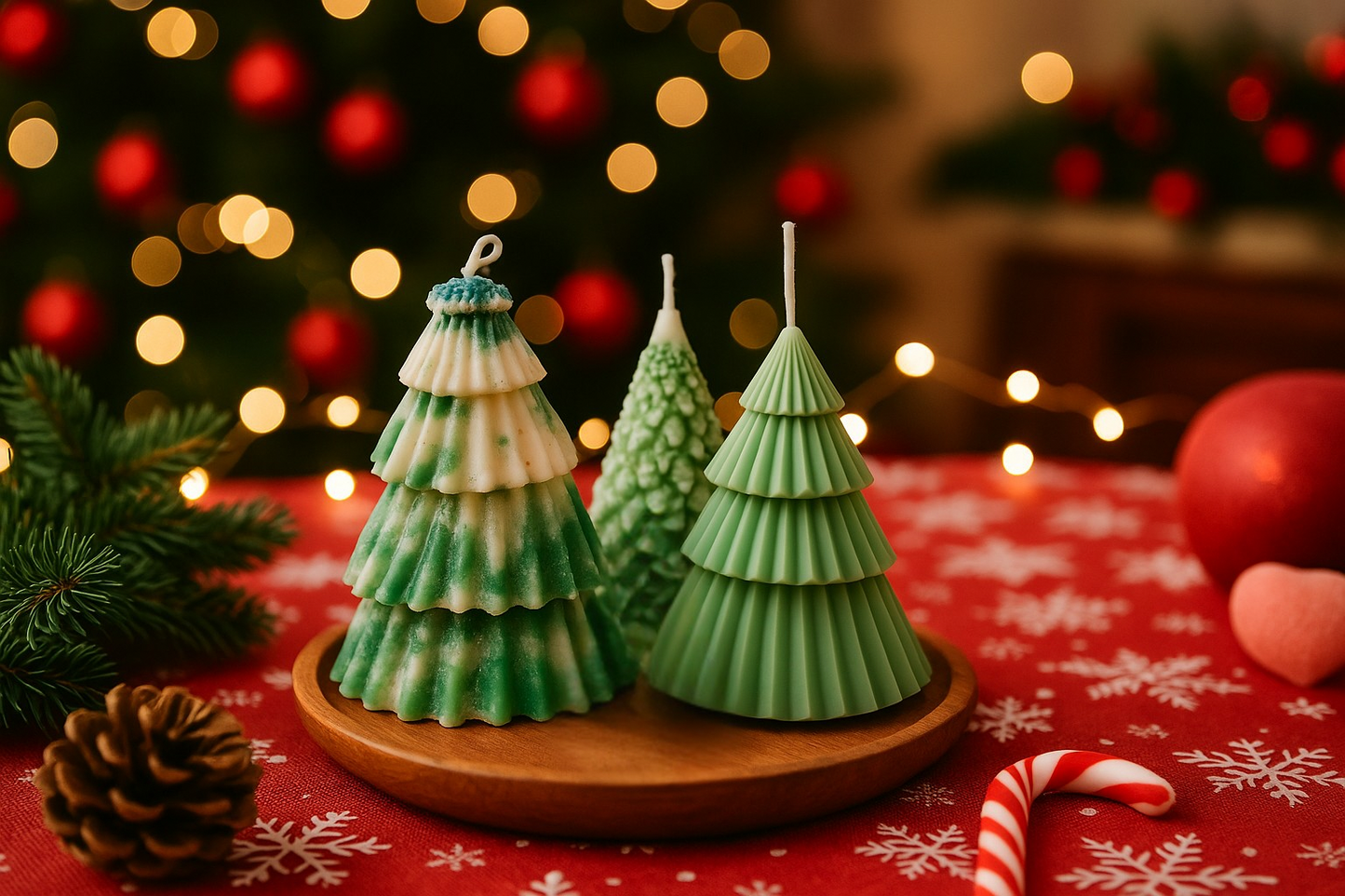 Christmas Tree Candle Set